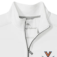 Men's Tommy Bahama White Virginia Cavaliers Montego Bay Half-Zip Jacket