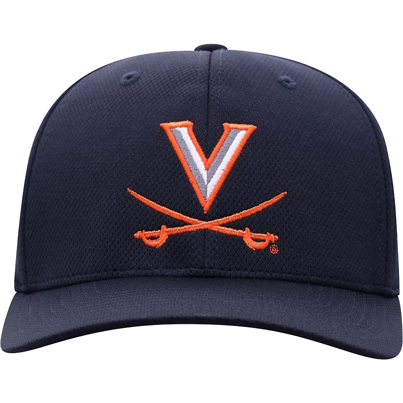 Casquette Flex Top of the World Navy Virginia Cavaliers Reflex Logo pour homme