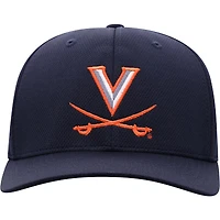 Casquette Flex Top of the World Navy Virginia Cavaliers Reflex Logo pour homme
