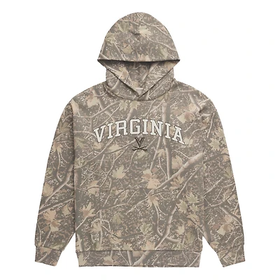 Sweat à capuche polaire camouflage Uscape Apparel pour homme, motif Virginia Cavaliers Back Bay