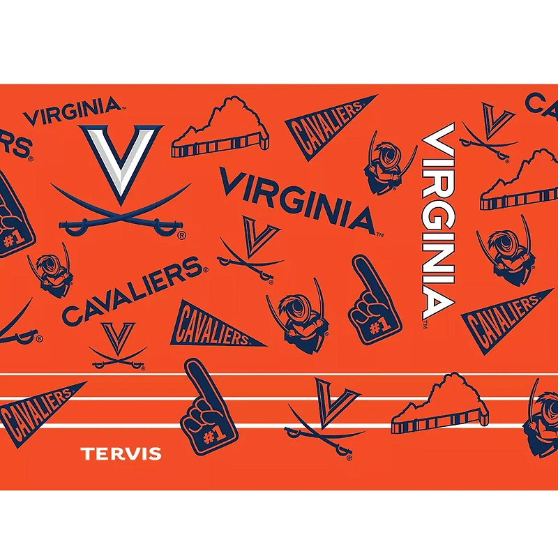 Gobelet Tervis Virginia Cavaliers de 30 oz avec couvercle à paille