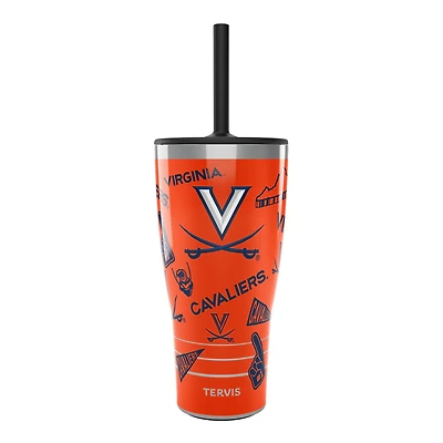 Gobelet Tervis Virginia Cavaliers de 30 oz avec couvercle à paille