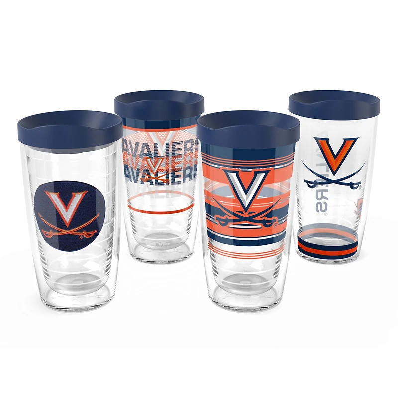Tervis Virginia Cavaliers paquet de quatre 16oz. Ensemble de gobelets classiques