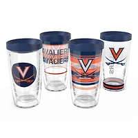 Tervis Virginia Cavaliers paquet de quatre 16oz. Ensemble de gobelets classiques
