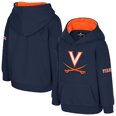 Toddler Colosseum  Navy Virginia Cavaliers Big Logo Volume Fleece Pullover Hoodie