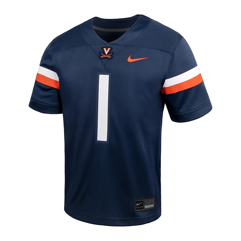 Toddler Nike #1 Navy Virginia Cavaliers  Untouchable Replica Game Jersey
