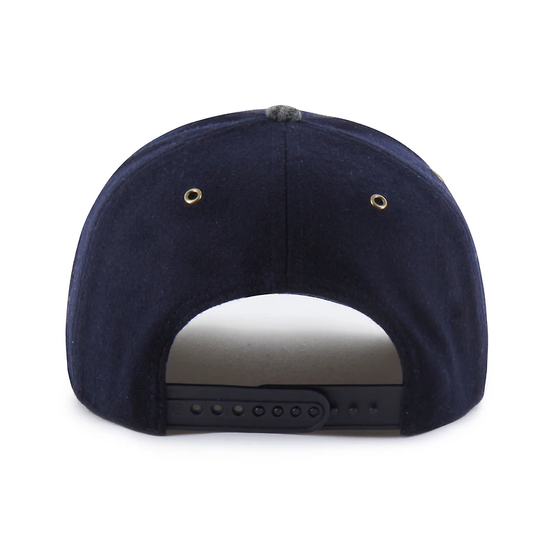 Unisex '47 Navy Virginia Cavaliers Windowpane Plaid Collection Hitch Adjustable Hat