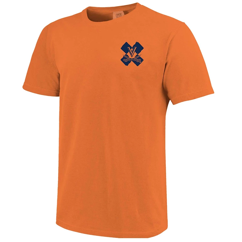 T-shirt unisexe orange en damier des Virginia Cavaliers Hyper Local Stadium