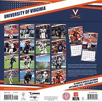Calendrier mural 2026 des Virginia Cavaliers (12 x 12 po)
