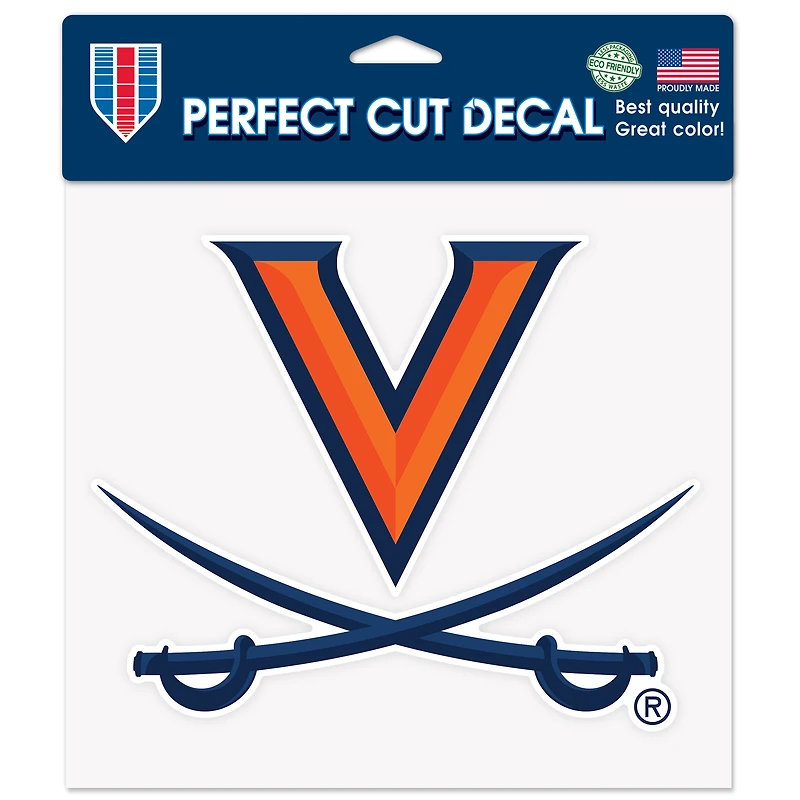 WinCraft Virginia Cavaliers 8" x 8" Color Car Decal