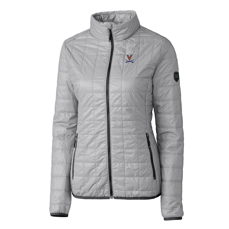 Doudoune isolante Rainier Eco entièrement zippée pour femme, grise, des Virginia Cavaliers Cutter & Buck