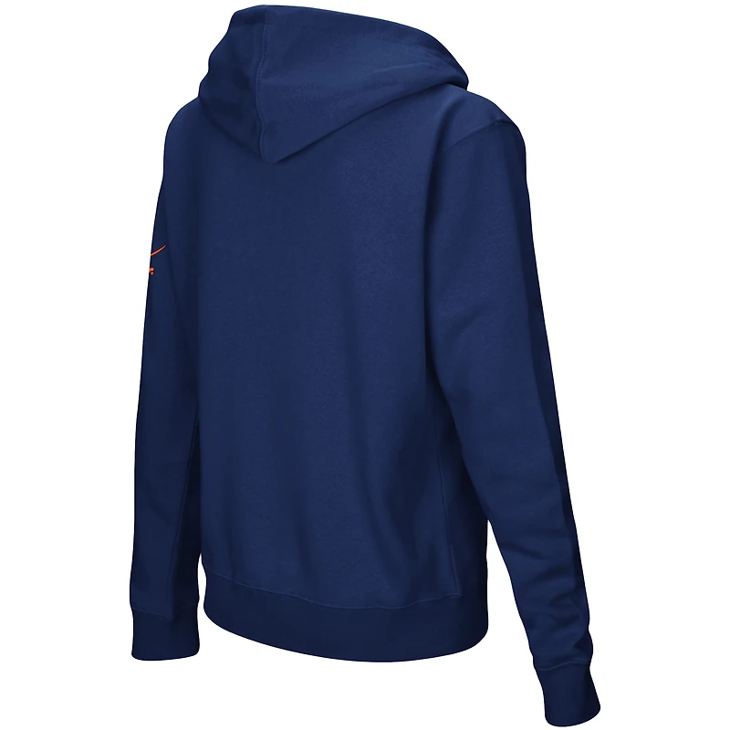 Sweat à Capuche Femme Navy Virginia Cavaliers Arched Name Full-Zip