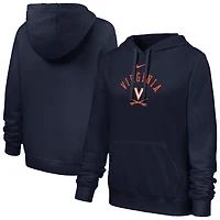 Sweat à capuche en polaire Nike Virginia Cavaliers Club bleu marine pour femme