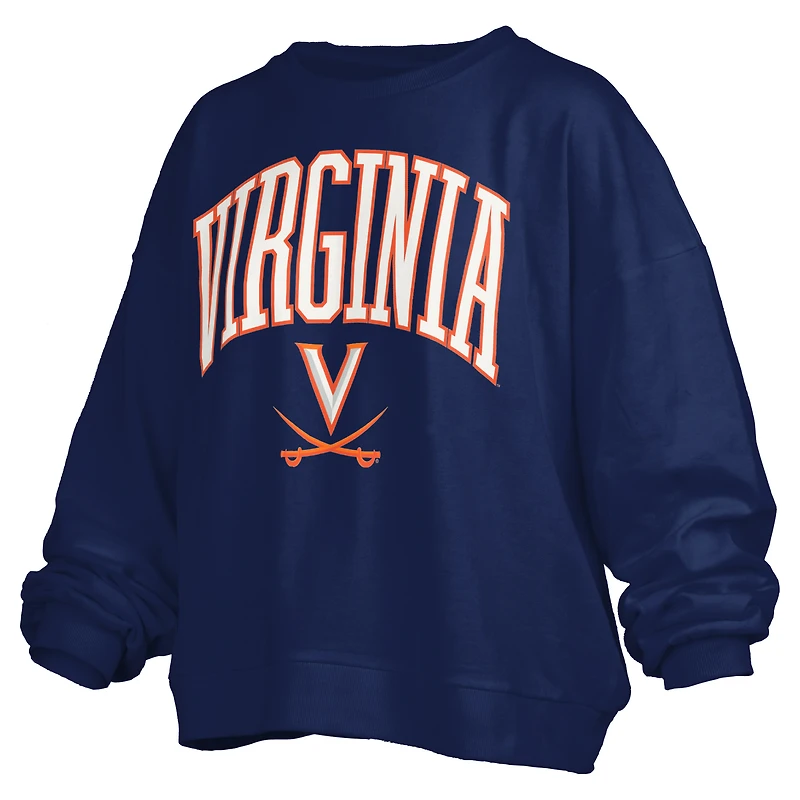 Sweat-shirt polaire Janise bleu marine des Virginia Cavaliers pour femmes, Pressbox