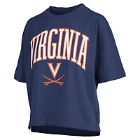 T-shirt Nelson bleu marine des Virginia Cavaliers pour femmes, Pressbox