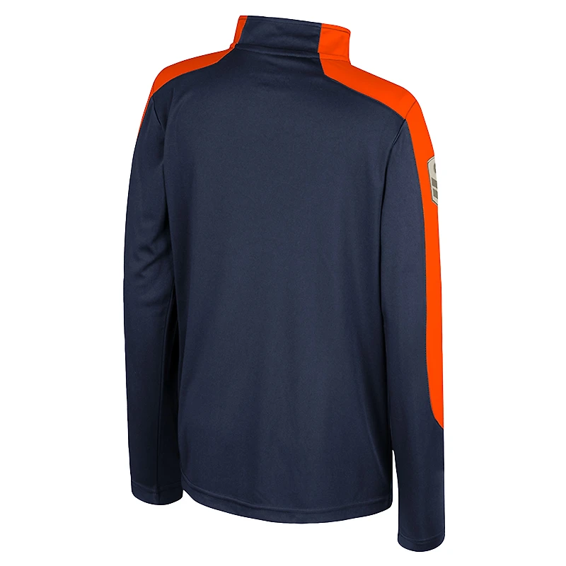 Youth Colosseum  Navy Virginia Cavaliers OHT Military Appreciation Cyclone Quarter-Zip Windshirt