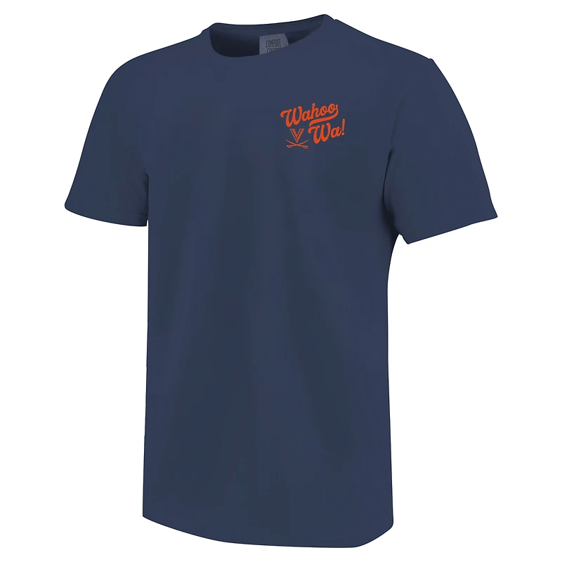 T-shirt pour jeunes des Virginia Cavaliers de la marine, couleurs confortables et hyperlocales