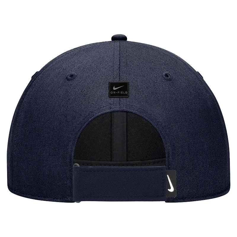 Youth Nike Navy Virginia Cavaliers 2024 Sideline Club Adjustable Hat