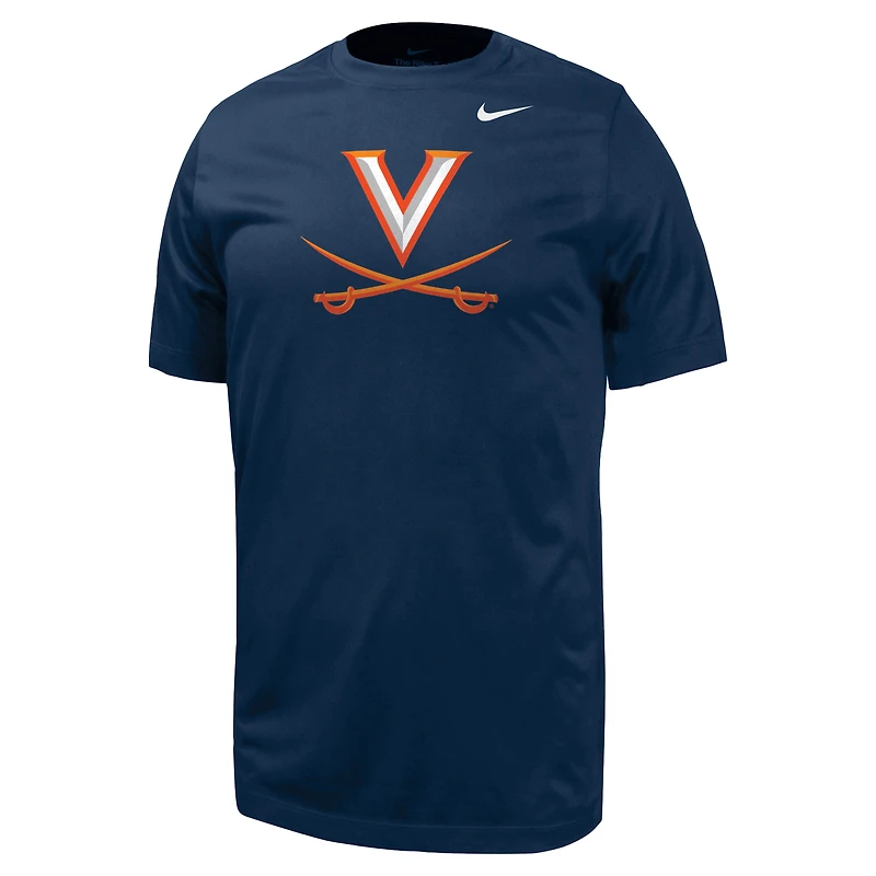 T-shirt Nike bleu marine pour jeunes des Virginia Cavaliers Legend
