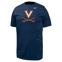 T-shirt Nike bleu marine pour jeunes des Virginia Cavaliers Legend