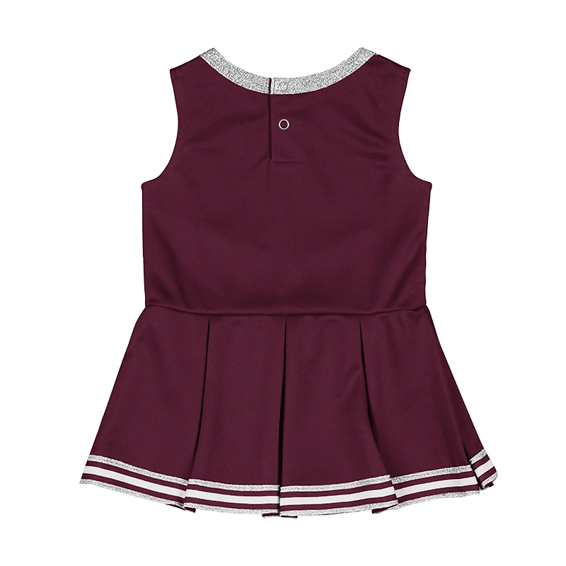 Robe de cheerleading Lollipop Park pour filles, couleur marron, motif Colosseum des Virginia Tech Hokies