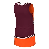 Ensemble deux pièces pour jeunes filles Colosseum Maroon Virginia Tech Hokies Lollipop Park Cheer