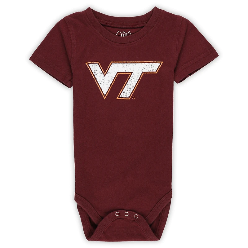 Infant Wes & Willy  Virginia Tech Hokies Three-Pack Bodysuit Set