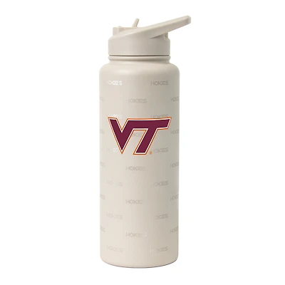 Bouteille isotherme Logo Brands Virginia Tech Hokies 34 oz Sand Ghost