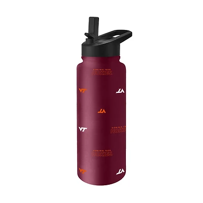Logo Brands Virginia Tech Hokies 34oz. Steep and Repeat Quencher Bottle