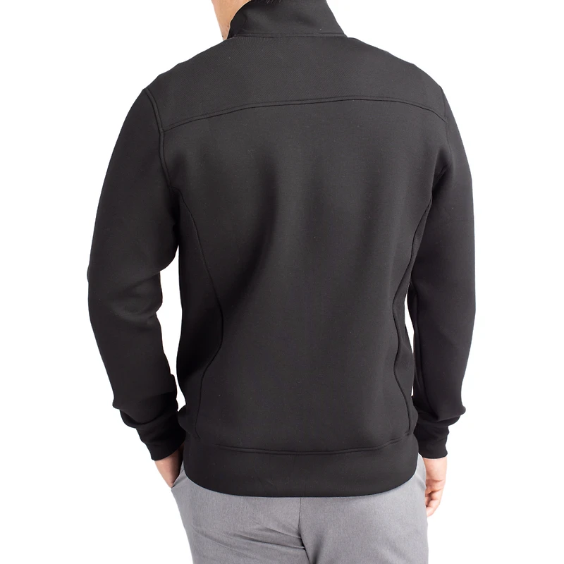 Men's Cutter & Buck Black Virginia Tech Hokies Roam Eco Recycled Full-Zip Jacket