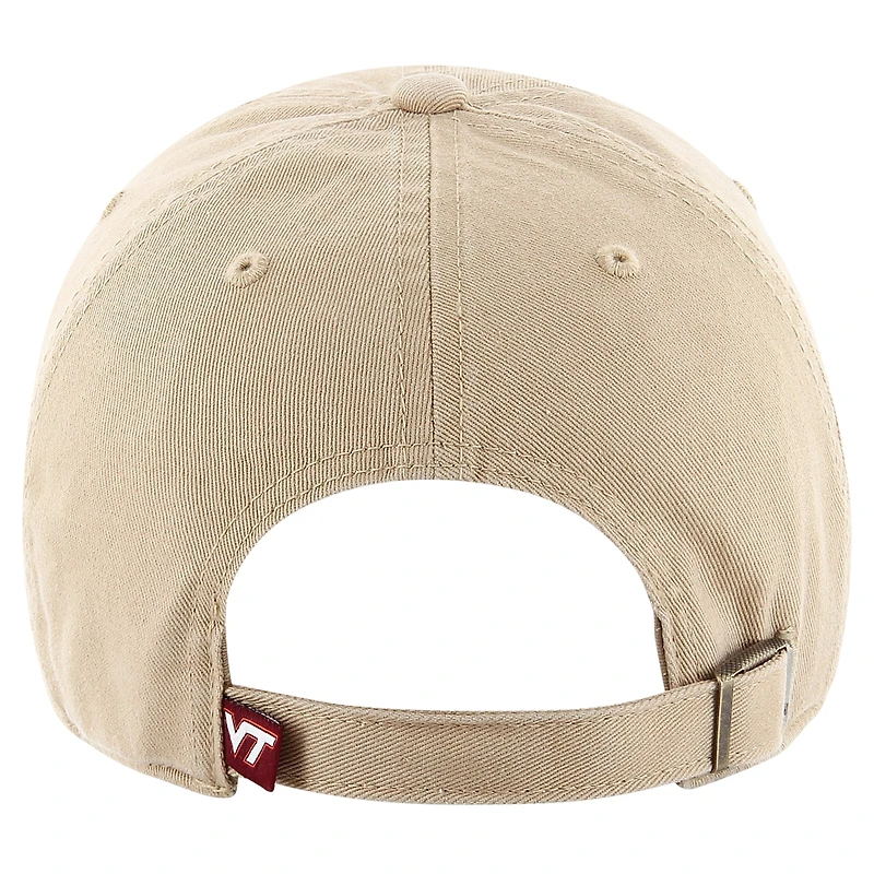 Casquette ajustable Clean Up '47 kaki Virginia Tech Hokies pour hommes