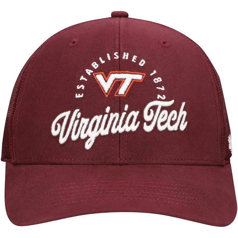 Casquette ajustable Pitstop Trucker '47 Bordeaux Virginia Tech Hokies pour homme