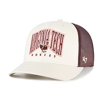 Men's '47  Natural Virginia Tech Hokies Drawbridge Trucker Adjustable Hat