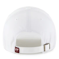 Casquette ajustable Virginia Tech Hokies Clean Up '47 blanche pour homme