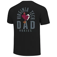 Men's  Black Virginia Tech Hokies Father's Day Mascot Overlay T-Shirt