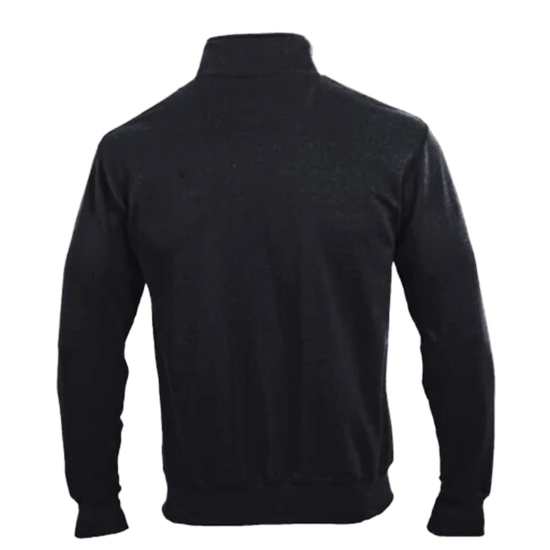 Men's Champion  Black Virginia Tech Hokies Powerblend Quarter-Zip Pullover