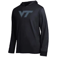 T-shirt à capuche manches longues Champion noir Virginia Tech Hokies All-Star pour homme