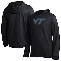 T-shirt à capuche manches longues Champion noir Virginia Tech Hokies All-Star pour homme
