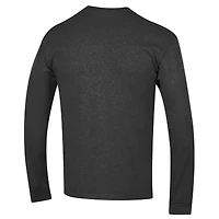 Men's Champion  Charcoal Virginia Tech Hokies Arch Over Logo 2-Hit Long Sleeve T-Shirt