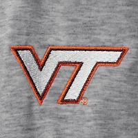 Men's Champion Heathered Gray Virginia Tech Hokies Field Day Team Quarter-Zip Jacket