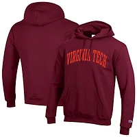 Men's Champion  Maroon Virginia Tech Hokies Basic Arch Fleece Pullover Hoodie
