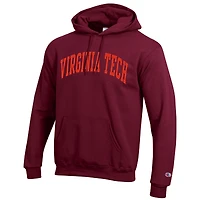 Men's Champion  Maroon Virginia Tech Hokies Basic Arch Fleece Pullover Hoodie