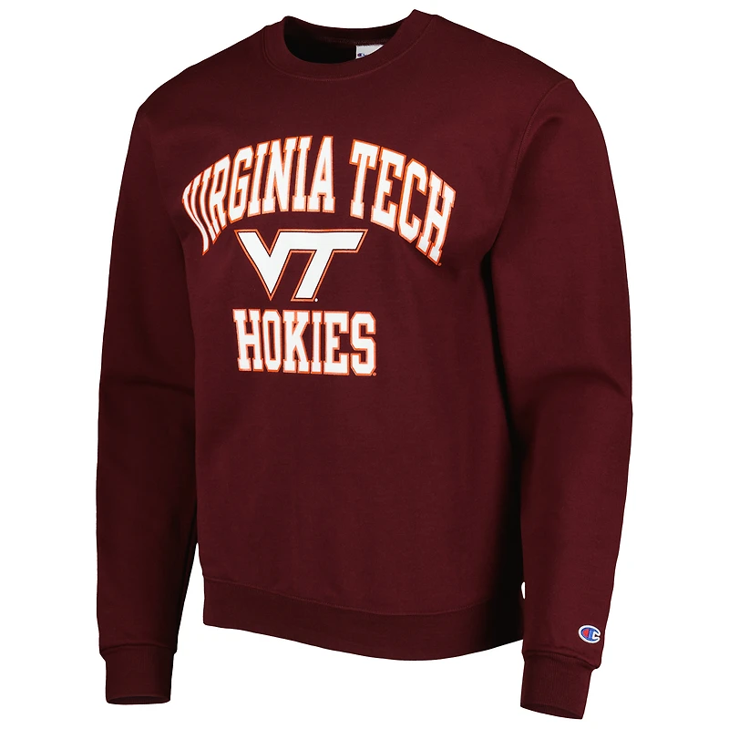 Men's Champion Maroon Virginia Tech Hokies High Motor Pullover Sweatshirt