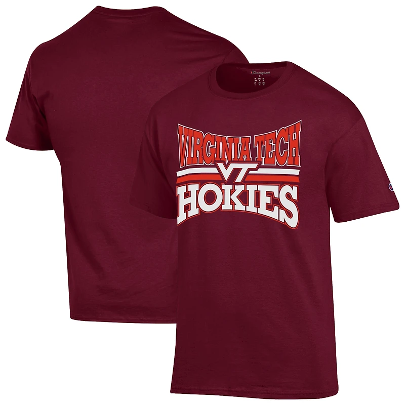 Men's Champion Maroon Virginia Tech Hokies Team Zoom T-Shirt