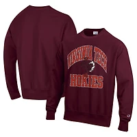 Men's Champion Maroon Virginia Tech Hokies Vault Late Night Reverse Weave Pullover Sweatshirt