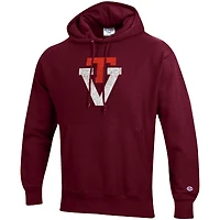 Men's Champion Maroon Virginia Tech Hokies Vault Logo Reverse Weave Pullover Hoodie