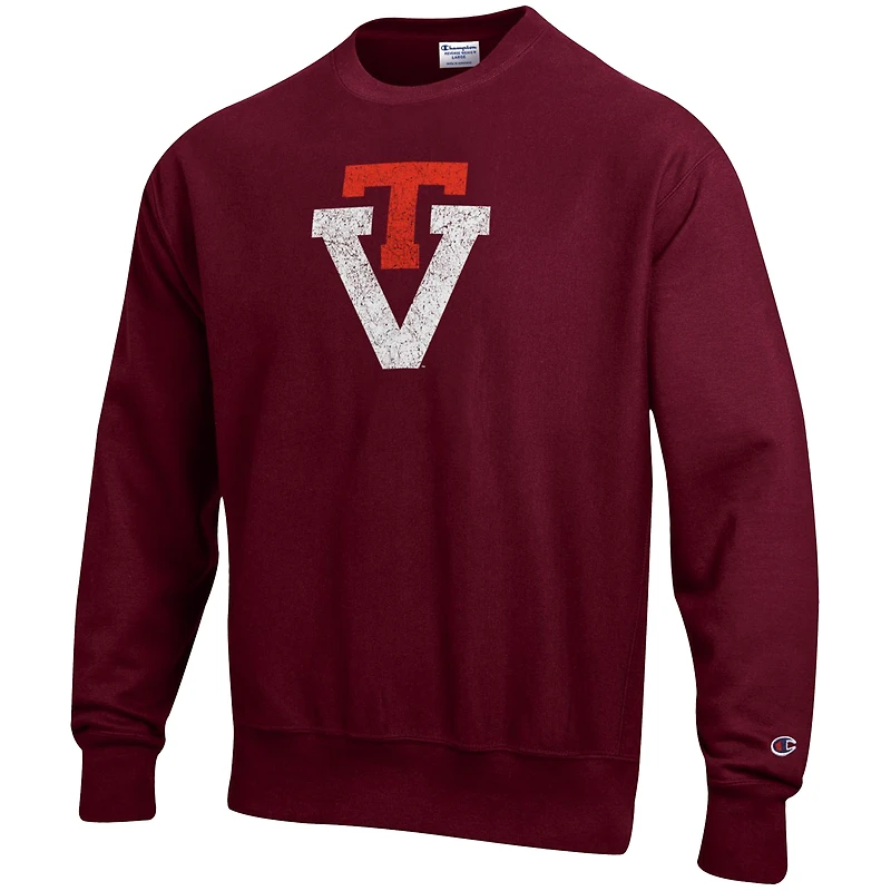 Champion Maroon Virginia Tech Hokies Vault Logo Reverse Weave Sweat-shirt à capuche pour homme