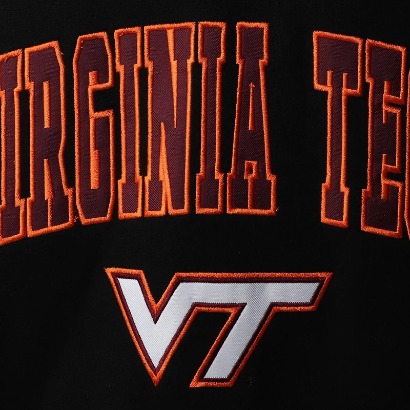Men's Colosseum Virginia Tech Hokies Arch & Logo Crew Neck Sweatshirt