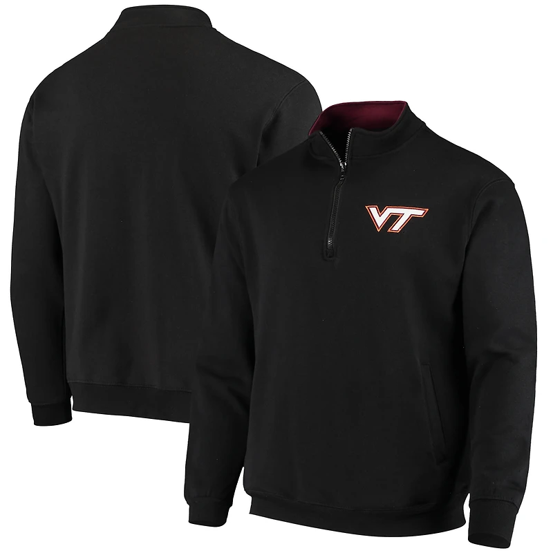 Colosseum Black Virginia Tech Hokies Tortugas Logo Quarter-Zip Veste pour homme