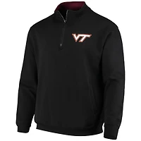 Colosseum Black Virginia Tech Hokies Tortugas Logo Quarter-Zip Veste pour homme